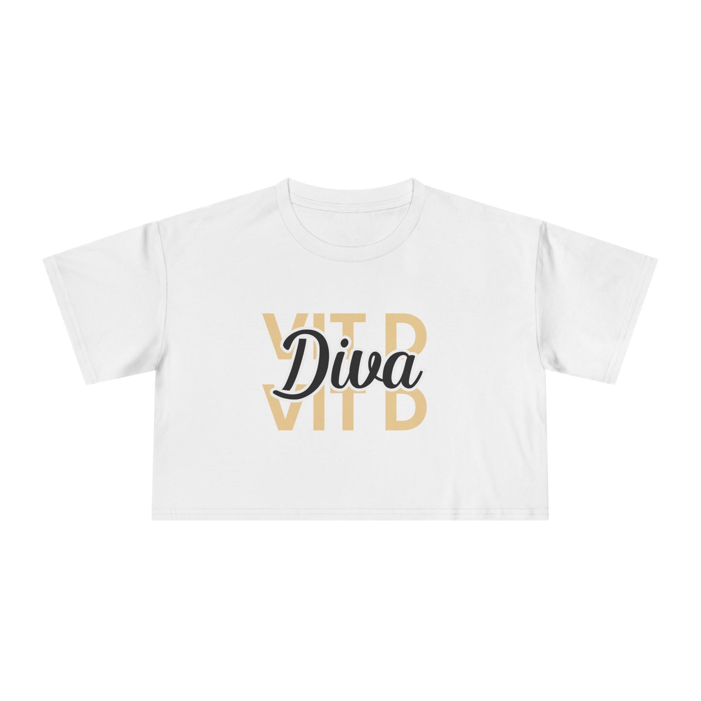 Vitamin D Diva Crop Tee for Women